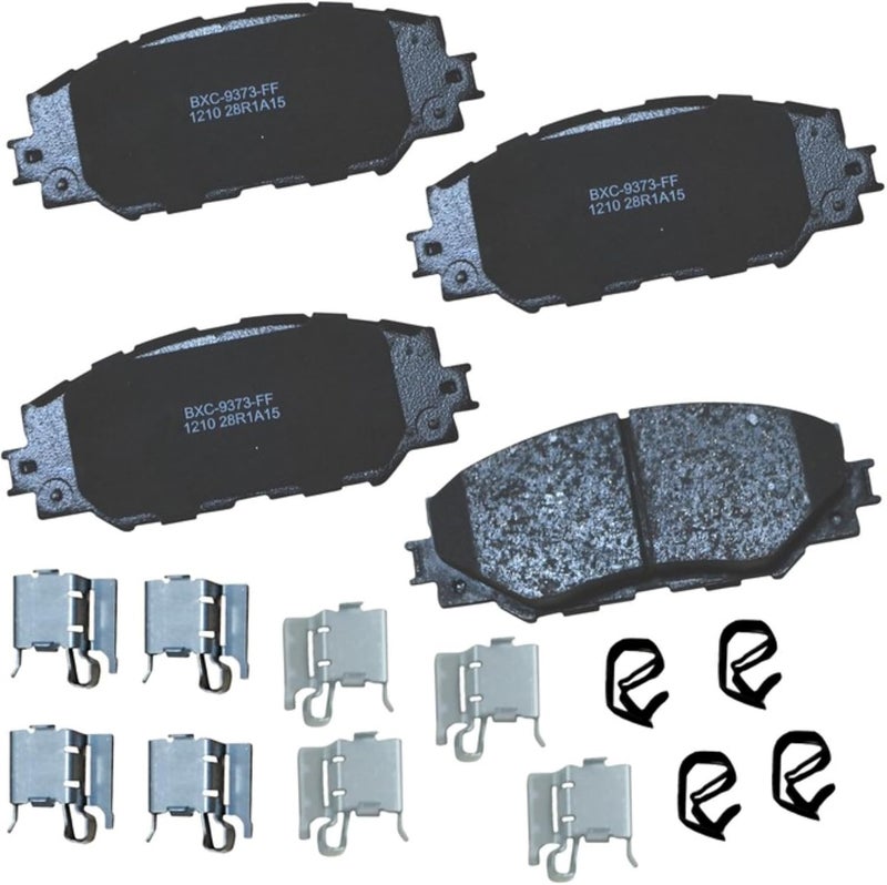 Bendix Premium SBC1210 Ceramic Front Brake Pads for Select Models Lexus HS250h, Pontiac Vibe, Scion xB, xD, Toyota Corolla, Matrix, Prius V, RAV4 - Image 1